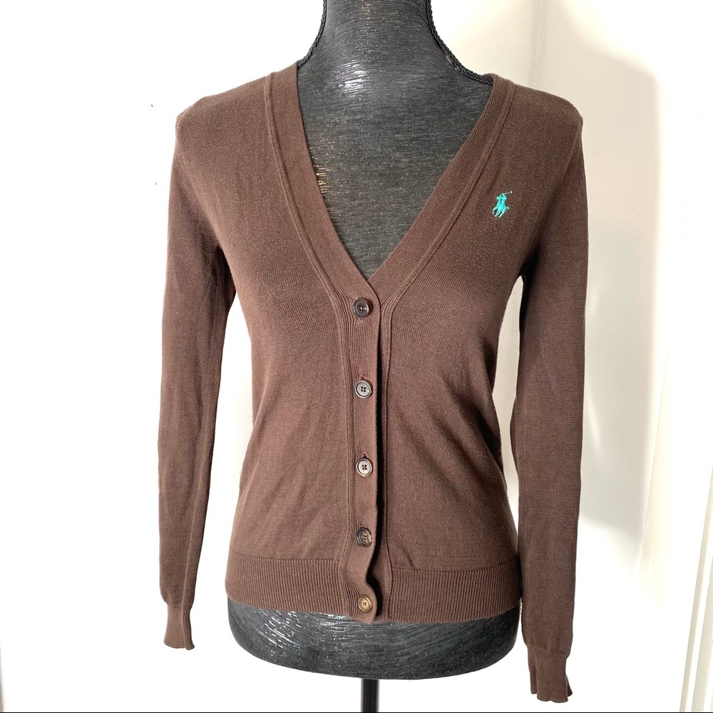 Ralph Lauren Sport Button Front Cardigan